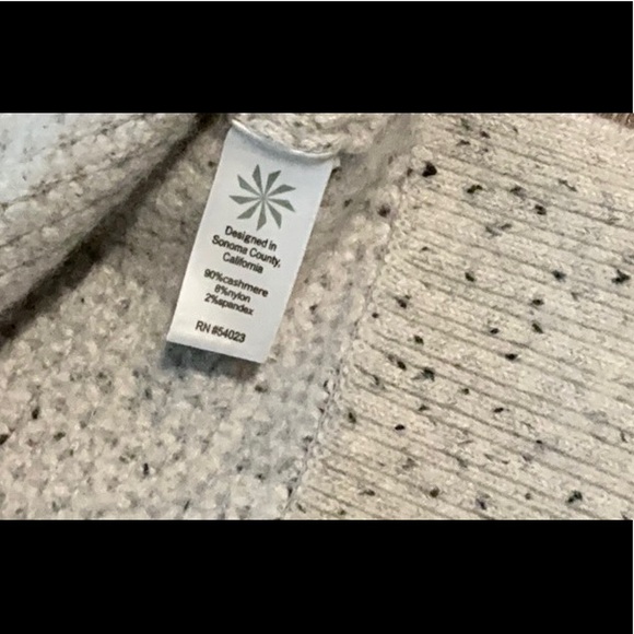 Athleta Cream Textured Crew Neck Sweater - Picture 5 of 6